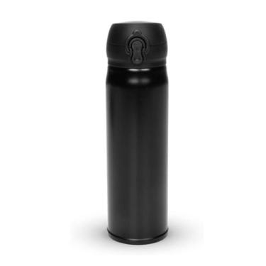 Imagem de Garrafa Isotérmica 400ml Aço Inox Trava Vacuum Cup - Interponte, Preto