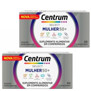 Imagem de Kit 2 Vitamina Centrum Select Mulher 50+ Original 60 Comp
