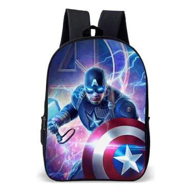 Imagem de Mochila Infantil Escolar Simples Tema Heroi Super America - Use Nerd, 