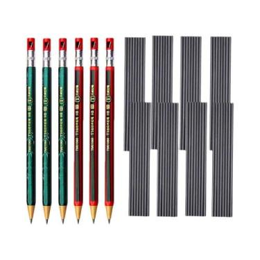 Imagem de Conjunto De Lápis Mecânicos 2B 2.0mm Com Apontador, Material Escolar K