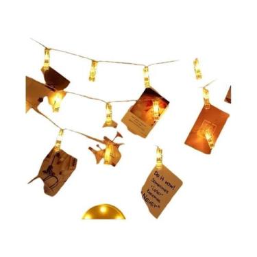 Imagem de Luzes De Cordão LED Com Clipe Para Fotos, Operadas Por Bateria, Lâmpad