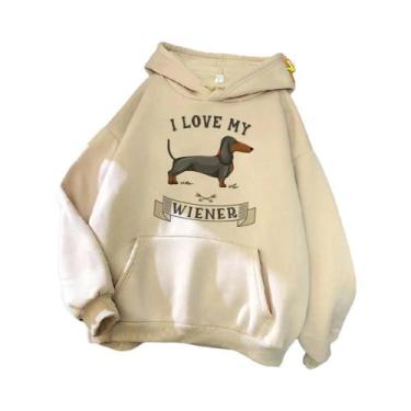 Imagem de Moletom Feminino Engraçado Com Capuz Estilo Coreano 2023, Moletom Góti