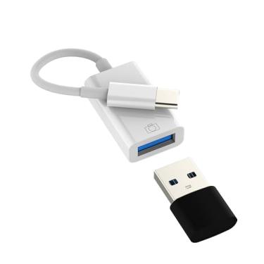Imagem de Adaptador USB C para USB-A OTG para iPhone 16 Pro MAX adaptador tipo C macho conector fêmea compatível com Samsung S25 Android MacBook para Apple para iPad Thunderbolt câmera cabo de dados mouse