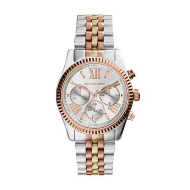 Imagem de Michael Kors Relógio de pulso feminino Lexington, Prata, 38 mm, MK5735 - Cronógrafo esportivo Lexington