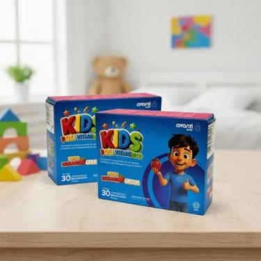 Imagem de Kit c/6 Polivitamínico Infantil Sabor Morango Cream Avanti -, kit c/ 2