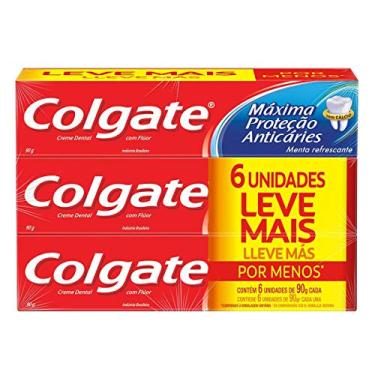 Imagem de Colgate Creme Dental Máxima Proteção Anticáries 90G Promo Leve Mais Por Menos 6Un