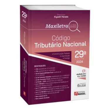 Imagem de Código Tributário Nacional - Maxiletra - CTN 2024 - 29Ed/24 - RIDEEL P