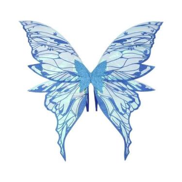 Imagem de Asas De Borboleta De Fada Brilhante Para Adultos, Fantasia Para Festa 