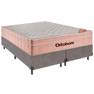 Imagem de Cama Box King e Colchão Airtech Spring Pocket Molas Ensacadas Ortobom 