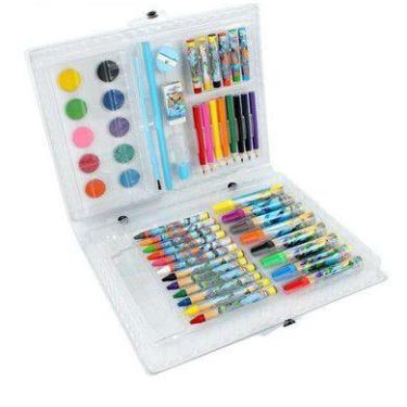 Imagem de Estojo Maleta Escolar Infantil - C/ 51 Peças - Well Kids