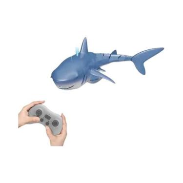 Imagem de Brinquedo Robô Tubarão RC Para Crianças Manta 24G Barco Elétrico Para 