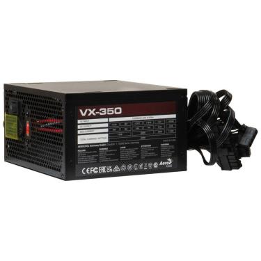 Imagem de Fonte Gamer Aerocool Stealth Vx-350, 350w Reais, Atx 12v 2.3, Bivolt, Fan 120mm Silenciosa