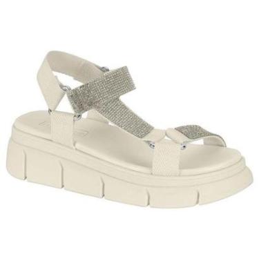 Imagem de Sandalia Anabela Flatform Feminina Moleca Brilhos 5483.109-Feminino