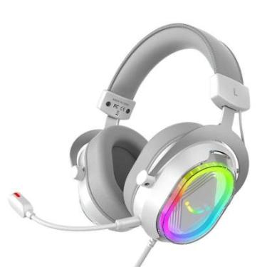 Imagem de Headset Gamer Fifine AmpliGame H13, 7.1 Surround, Microfone Removível, RGB, para PC/PS5/Xbox, - H13W-Unissex