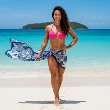 Imagem de Canga/Pareô Sublimado Geométrico 1,00x1,50m - Fera Print - Sublimatex