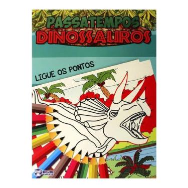 Imagem de Passatempos Dinossauros - Ligue os Pontos - Bicho Esperto, 3