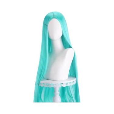 Imagem de Peruca Cosplay Lisa De 40 Polegadas, 24 Estilos, Loiro, Rosa, Vermelho