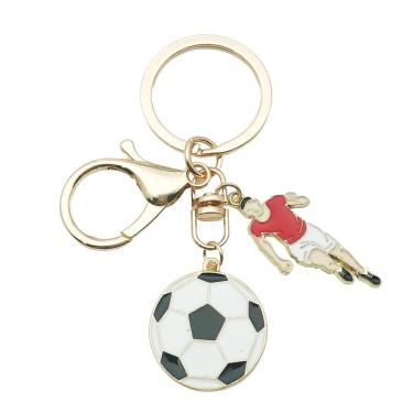 Imagem de Chaveiro Mini Football com jogador e bola de futebol para fãs
