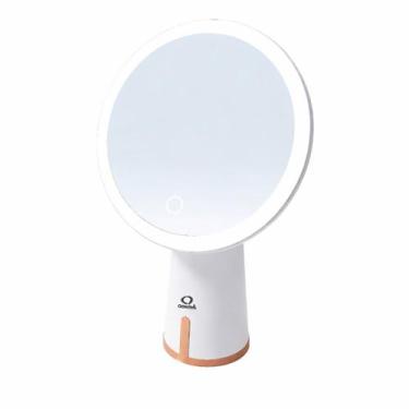 Imagem de Espelho de Maquiagem com Luz LED Ajustável 3 Níveis de Brilho Portátil