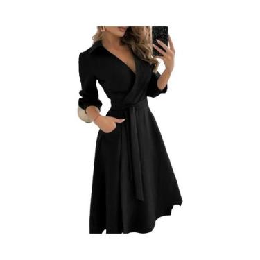 Imagem de Vestido Feminino Com Estampa Boêmia, Decote Em V, Manga Morcego, Estam