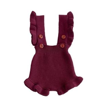 Imagem de Macacão Sem Mangas Para Bebês Meninas Com Babados, Moda De Outono, Rou
