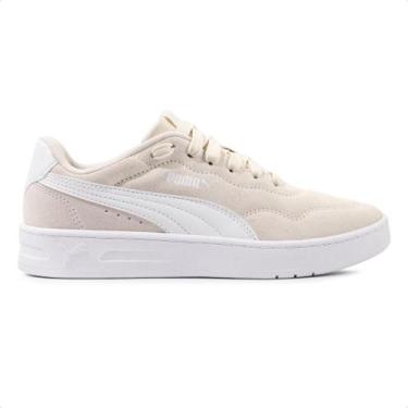 Imagem de Tênis Puma Court Lally Sd Feminino, 37, Bege, Branco