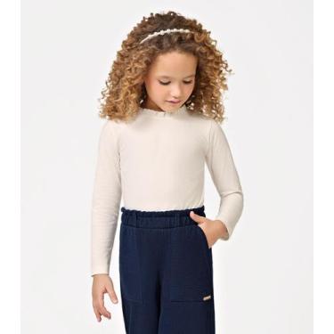 Imagem de Blusa Manga Longa Feminina Trick Nick Bege, 12, Bege