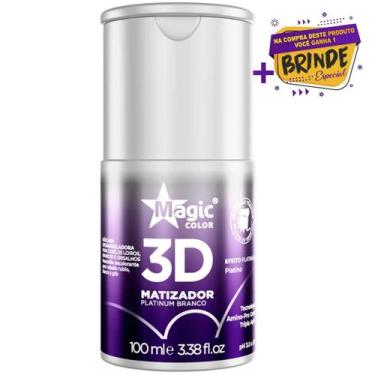 Imagem de Matizador Magic Color Platinum Branco 3d Platinado 100ml