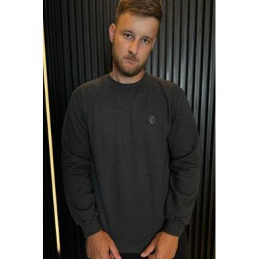 Imagem de Casaco de Moletom com bolso lateral - Cinza Chumbo - Shenus, GG