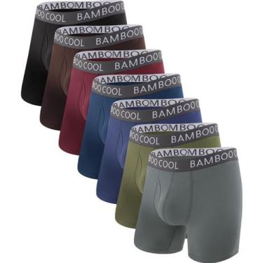 Imagem de Cuecas boxer BAMBOO COOL, roupa íntima masculina ultra confortável e m