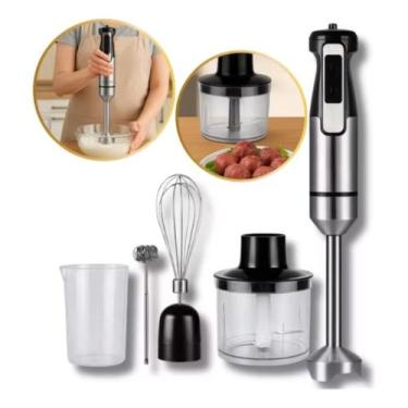 Imagem de Mixer de Mão Elétrico 5 em 1  1000W - Batedor, Espumador e Misturador 