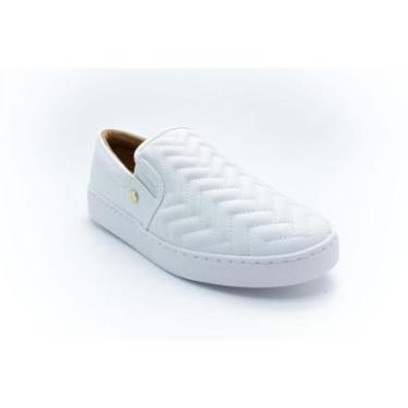 Imagem de Tenis Feminino Vizzano Slip On Matelasse Branco-Feminino