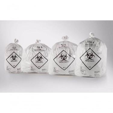 Imagem de Saco de Lixo Infectante 30 l com 100 Unidades Branco Higipack