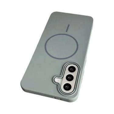 Imagem de Capa Magnética De Silicone Fosco Para Samsung S25 S24 S23FE S22 Ultra 