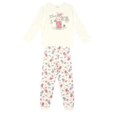 Imagem de Pijama infantil menina coelhinho brilha no escuro Brandili