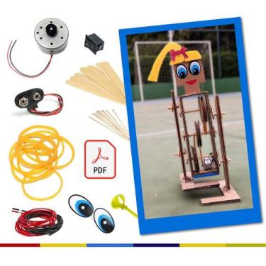 Imagem de Kit Robótica Educação Maker - Robô Ambulante DIY para Estudantes - no-