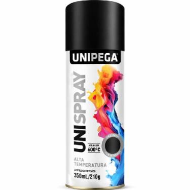 Imagem de Spray Preto Fosco Uso Geral 400ml UniPega