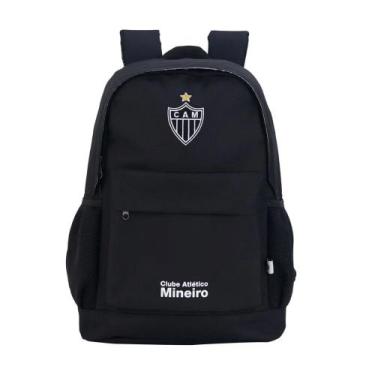 Imagem de Mochila Esportiva Escolar Futebol Atlético mineiro Galo 16583 Oficial 