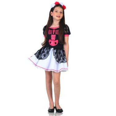 Imagem de Fantasia Caveira Mexicana Infantil - Halloween, UNICA, P