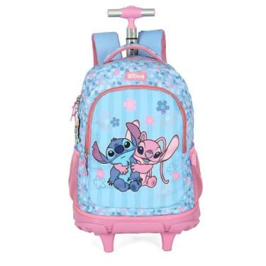Imagem de Mochila De Carrinho Infantil Stitch Rosa - Luxcel
