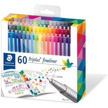 Imagem de Caneta Staedtler Triplus Fineliner 60 cores