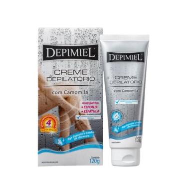 Imagem de Creme Depilatório Depimiel Corporal com Camomila+esponja+espátula 120g