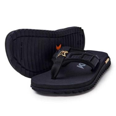 Imagem de Chinelo Masculino Kenner Kivah Full Force Gold, Preto, 45