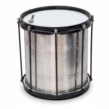 Imagem de Repique 30x10 Reforçado Profissional 8 Afinações Aro Preto Percussão S
