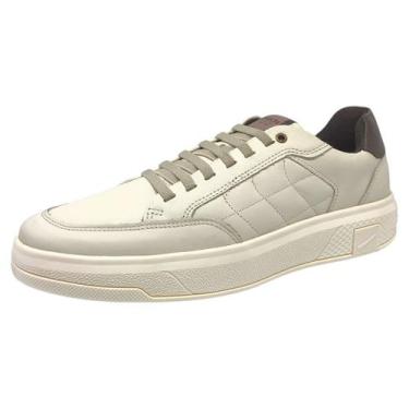 Imagem de Sapatenis Masculino Couro Slip On Conforto Dream Ferracini, Off white,