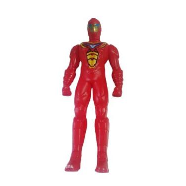 Imagem de Boneco do Homem de Ferro plástico  super herói brinquedo - Th Toys