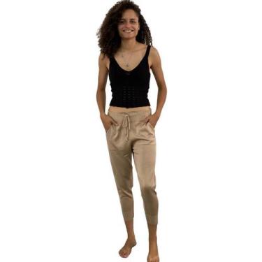 Imagem de Calça  indiana hippie  boho style yoga 69 - Deeyaa, U, Bege
