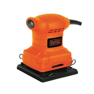 Imagem de Lixadeira Orbital 1-4 200W 220V Elétrica para Madeira Metal e Outros Materiais com Design Ergonômico Black + Decker