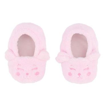Imagem de Pantufa Pelúcia Bebê Menino Menina Tamanho Único 0-7 Meses - Pimpolho,