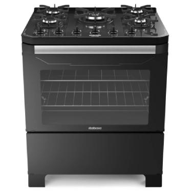 Imagem de Fogao Itatiaia Itamaster 5 Bocas Preto Tripla Chama Mesa De Vidro Bivolt (3700000331)
